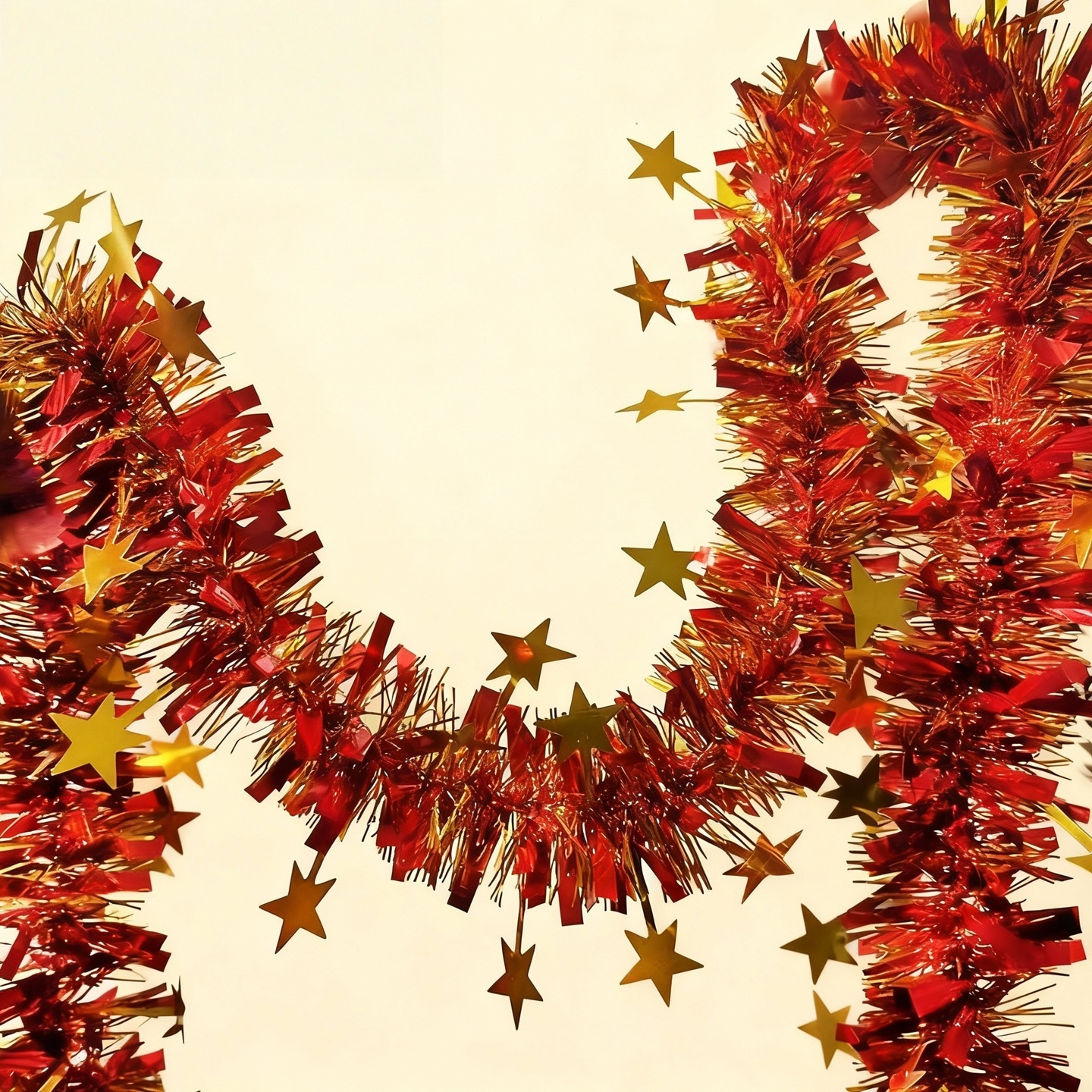 元旦新年商场柜台珠宝店春节氛围装扮场景布置大红色节日装饰毛条