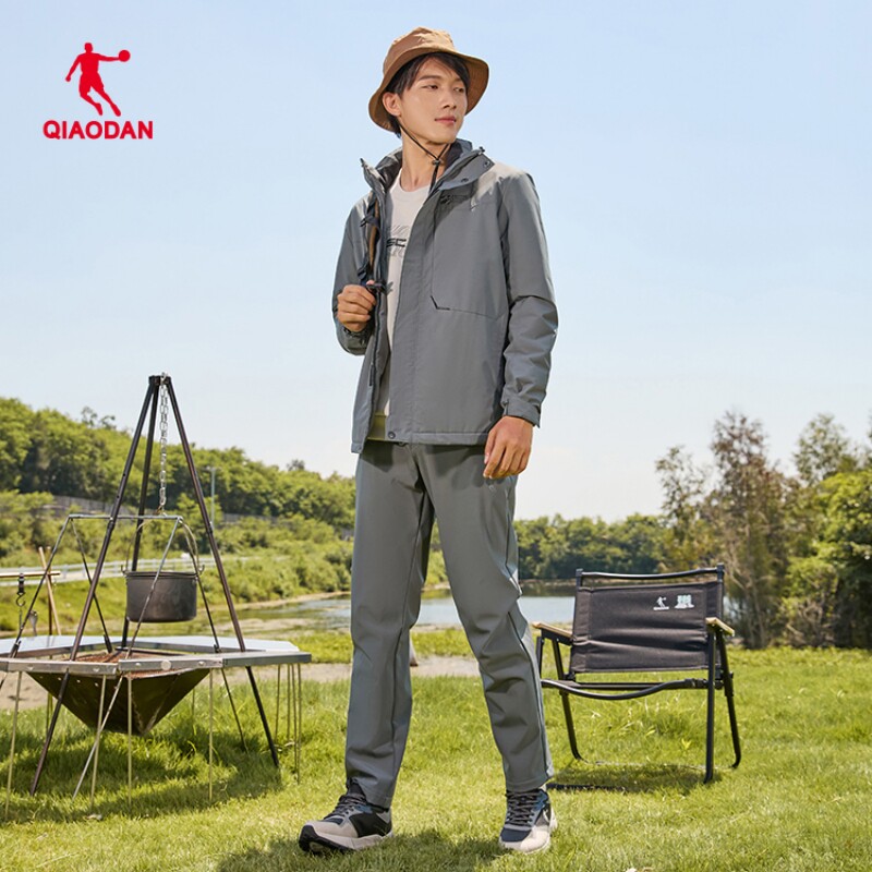 중국 조던 스포츠 짠 윈드 브레이커 남자 2024 여름 새 스타일 벨벳 따뜻한 후드 자켓 FFD43235404