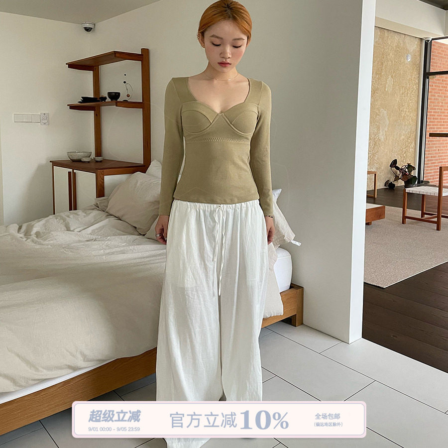 JoyceBra年终清仓售完即止秋冬亲肤保暖内衣带胸垫方领内搭打底衫图片