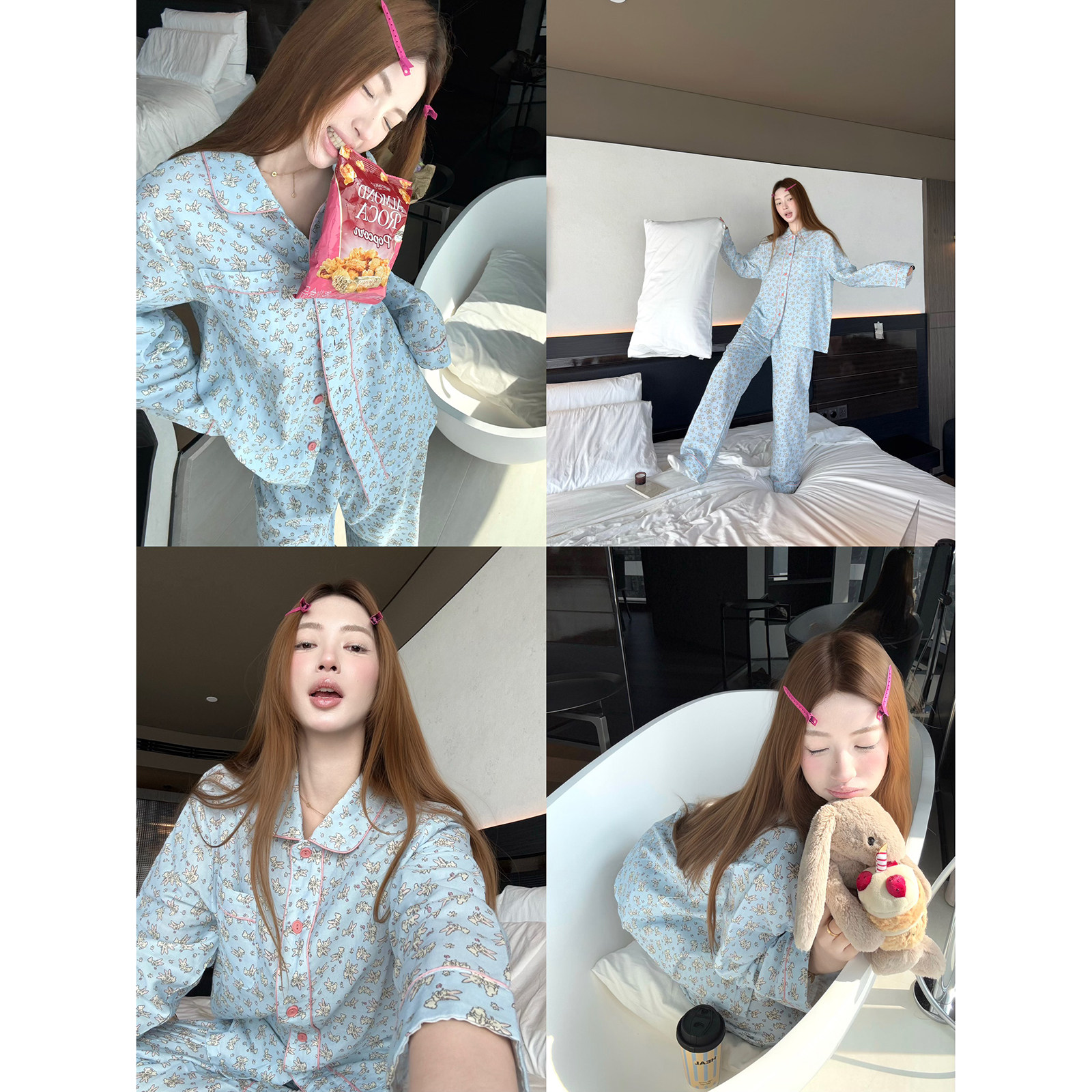 JoyceBra可爱卡通小兔子纯棉睡衣图片