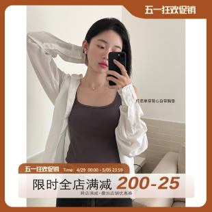 JoyceBra 加绒加厚保暖背心内衣女带胸垫一体文胸吊带外穿打底衫