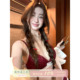 JoyceBra甜美波点红色内衣套装 小胸透气结婚新娘本命年文胸 女薄款