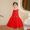 A982 red dress with pearl hairband as a gift