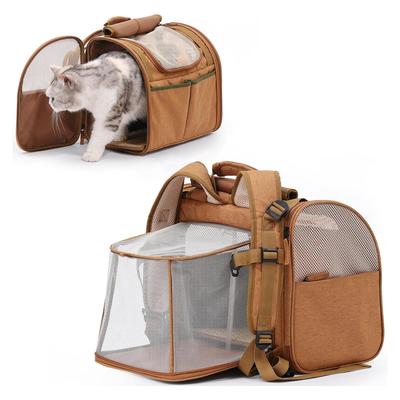 Dog Cat Carrier Transparent Foldable Pet Carrier for Travel