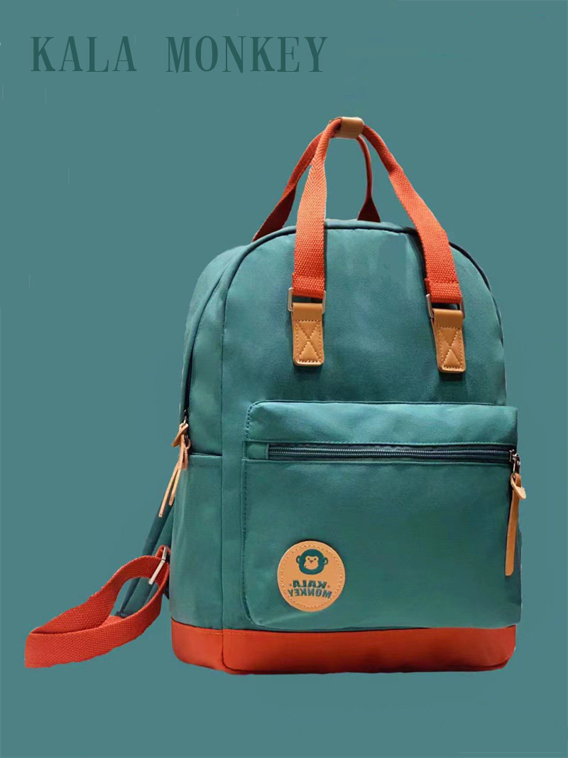 kala monkey  撞色双肩包男士女士包休闲防水大容量电脑夹层包包