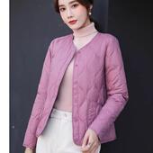 2025秋冬轻薄时尚 羽绒服女短款 保暖白鸭绒内胆小个子亲肤百搭外套