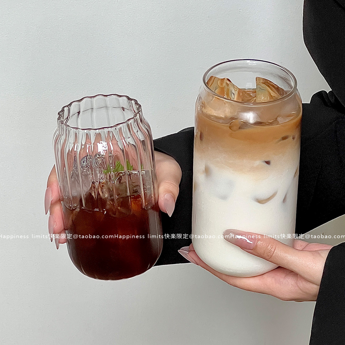 小众可乐杯玻璃杯创意易拉罐冷饮杯家用创意网红ins风商用果汁杯