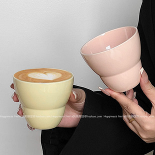 ins网红手工陶瓷咖啡杯拿铁澳白单品意式 浓缩马克杯子精致咖啡店