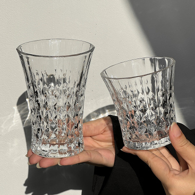 ins网红餐厅钻石玻璃杯气泡水杯