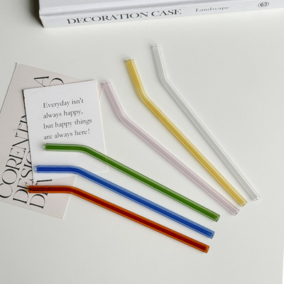 ins风网红玻璃吸管非一次性耐热环保饮料搅拌棒水杯配件杯子通用