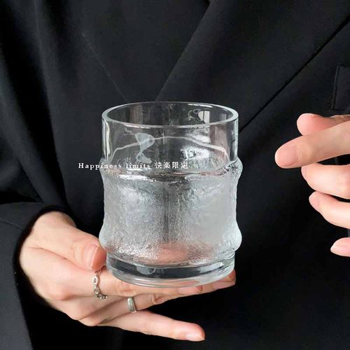 日式高级感挂冰杯ins风玻璃杯