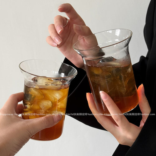 日式ins简约扩口咖啡杯冰美式