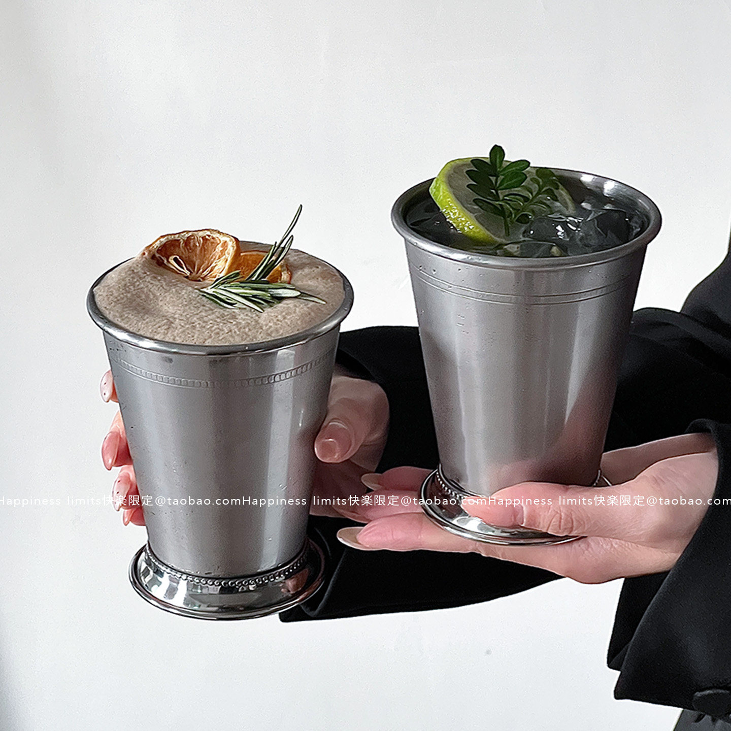 ins同款不锈钢杯 chic极简约金属冷水杯子北欧韩风冰咖啡杯饮料杯