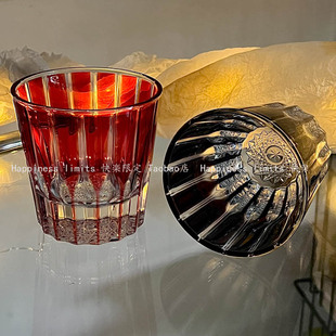 【星芒】江户切子威士忌洋酒杯 高端K9手工无铅水晶杯 高级感礼品