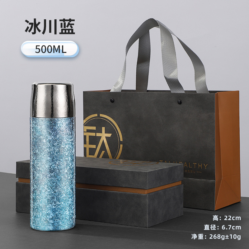 纯钛焖茶杯保温杯双层钛杯