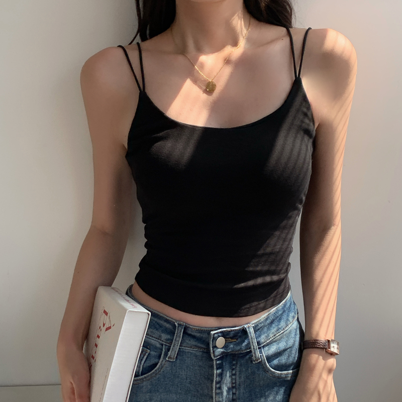 带胸垫纯欲风吊带送运费险