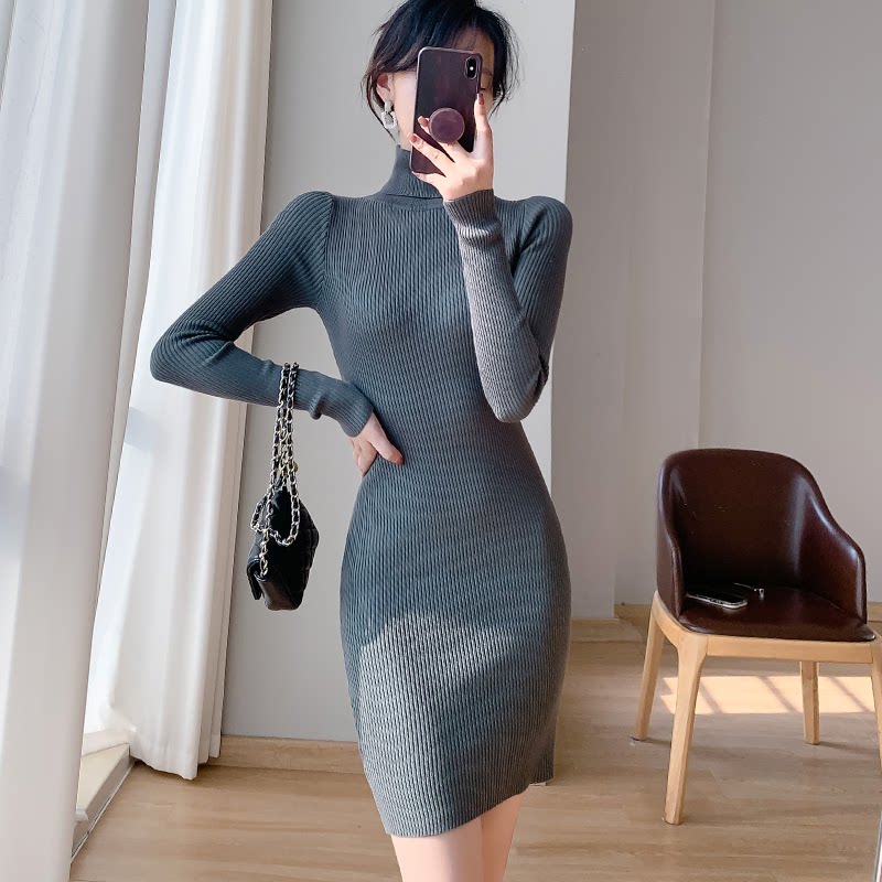 纯色内搭百搭包臀短裙女
