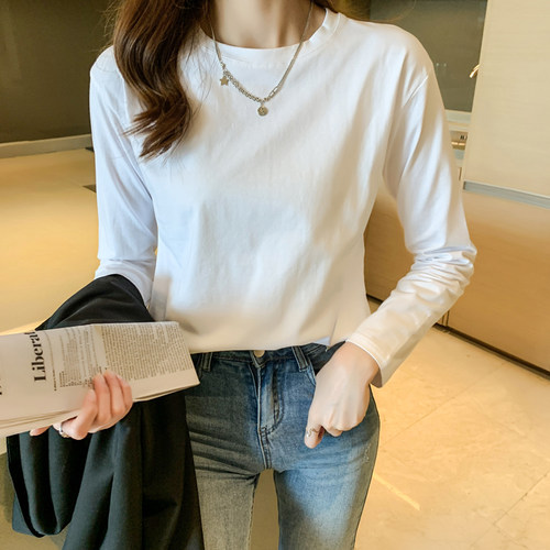 t恤女修身内搭打底衫上衣ins