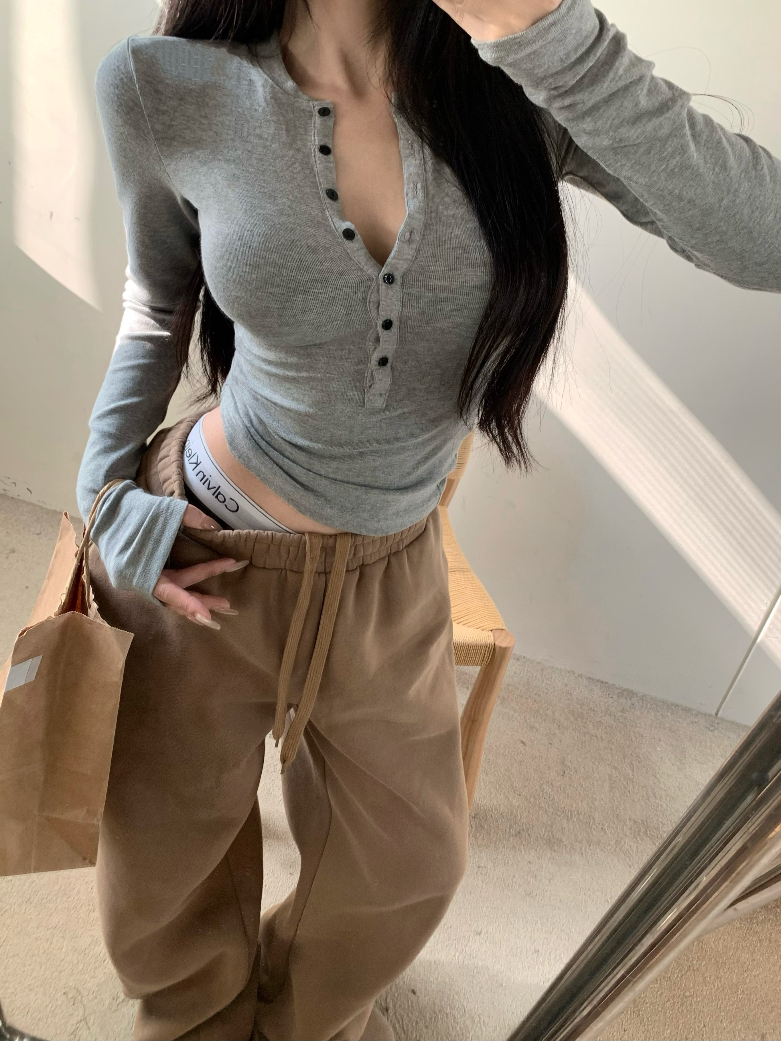 长袖常规纽扣女当天发货送运费险