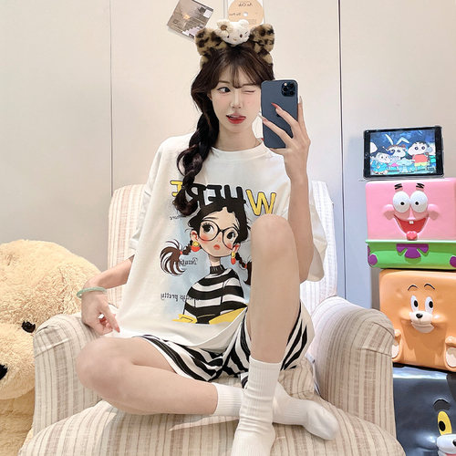 带胸垫睡衣女款夏季可爱