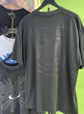 美式小众潮牌联名Vultures字母周边秃鹰试听会限定版男女短袖T恤