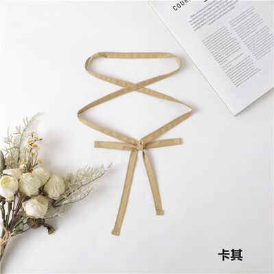 细窄绑带纯色布连衣裙装饰小腰带百搭收腰布带子装饰服饰系带飘带