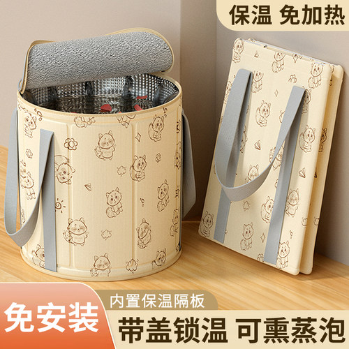 折叠泡脚桶可泡到小腿