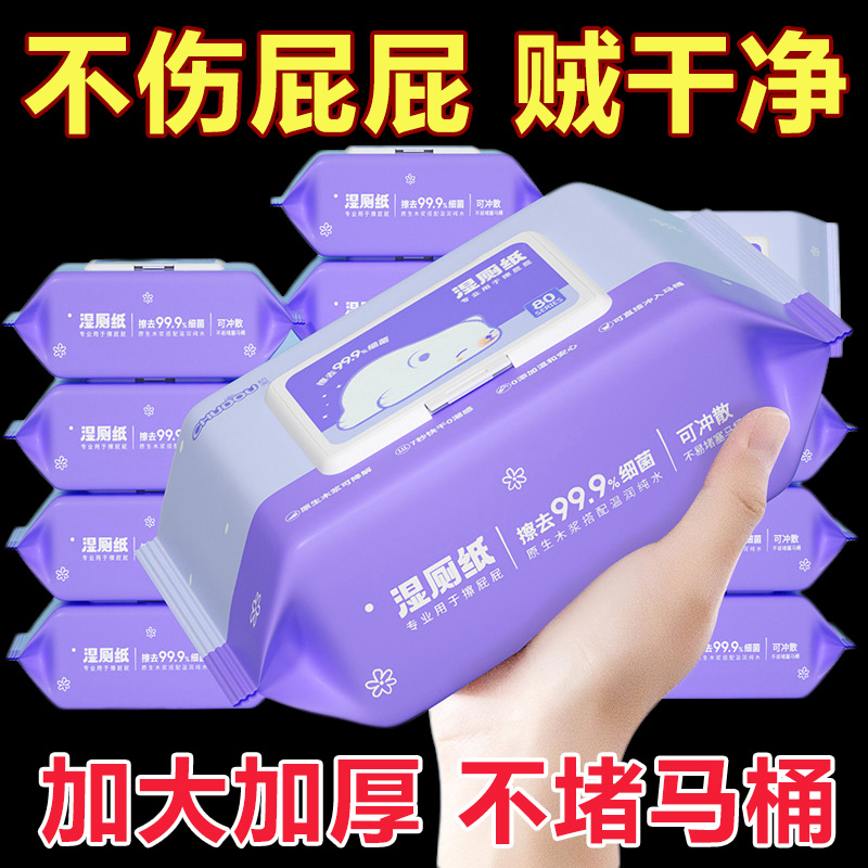 濕廁紙家庭實惠裝80抽