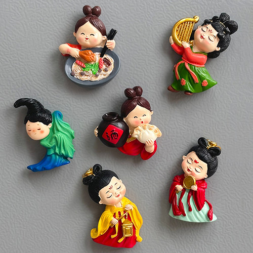 唐朝仕女创意磁性冰箱贴