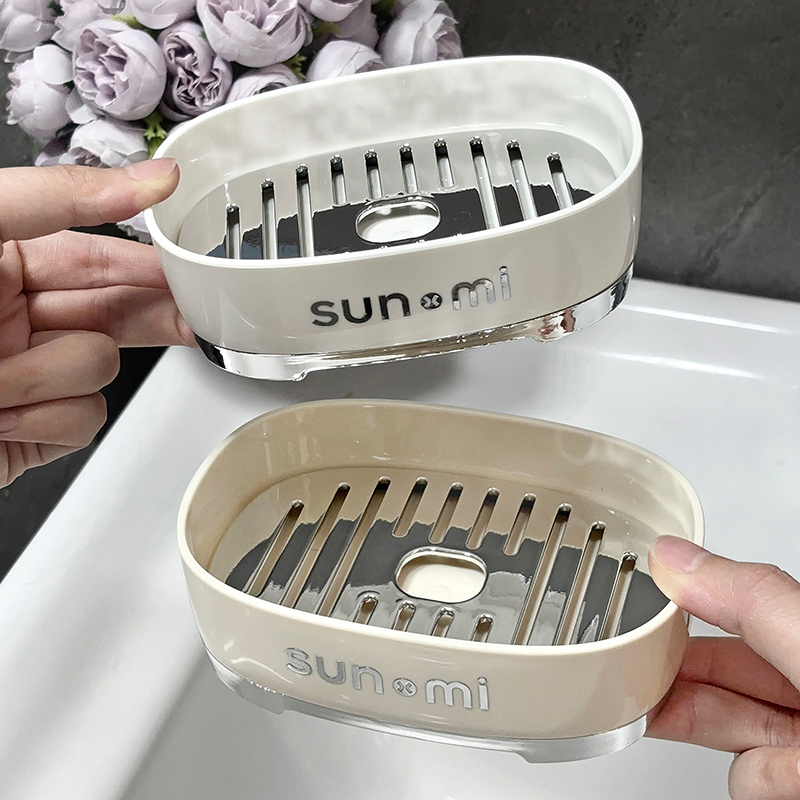 轻奢高档双层沥水香皂盒