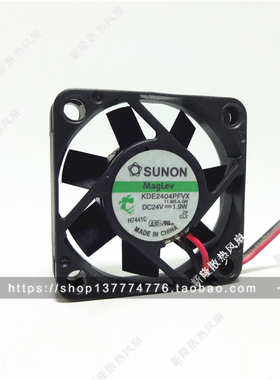 原装建准 SUNON 4010 KDE2404PFVX 24V 1.9W 2线变频静音散热风扇