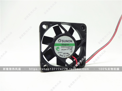 原装建准 SUNON 4010 KDE2404PFVX 24V 1.9W 2线变频静音散热风扇