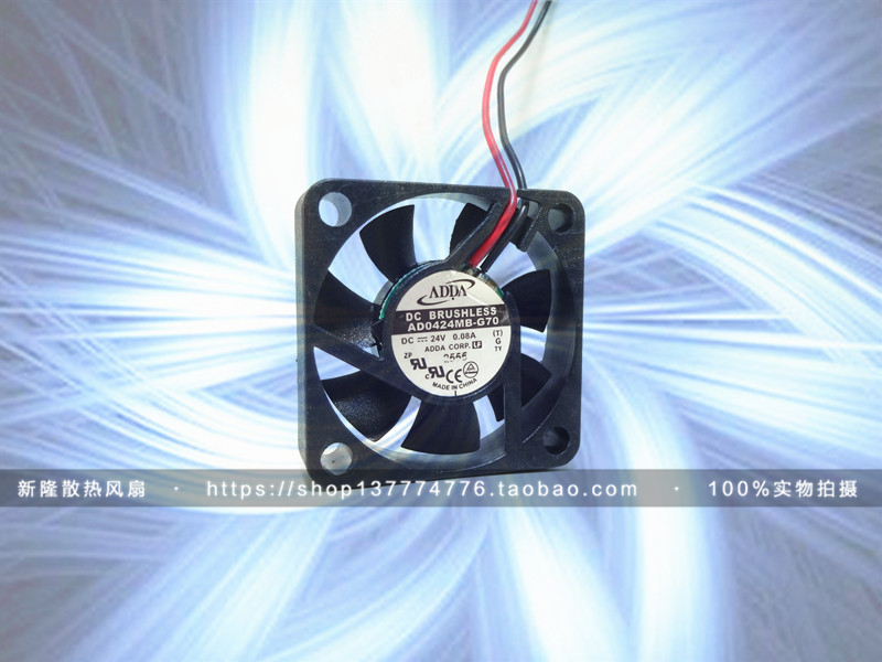原装台湾协禧ADDA 4010 24V 0.08A AD0424MB-G70双滚珠散热风扇