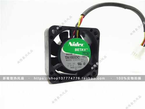 原装 Nidec 4020 4厘米 C34635-57ACT1F 12V 0.07A 三线 散热风扇
