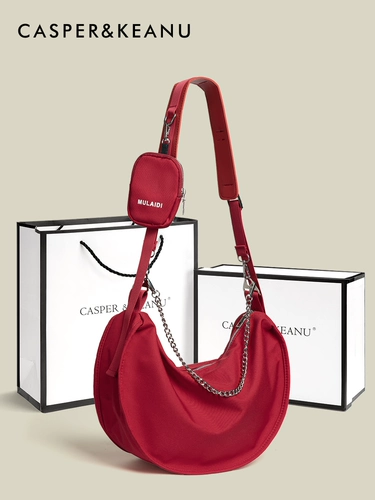 Красная сумка через плечо, весенняя сумка на одно плечо, шоппер