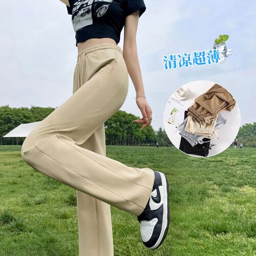 女士夏天薄款大码加长裤子高个子
