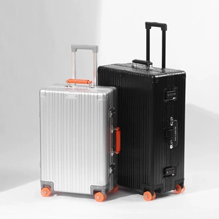 纯金属全铝镁合金行李箱2026新款万向轮旅行箱女男密码登机拉杆箱