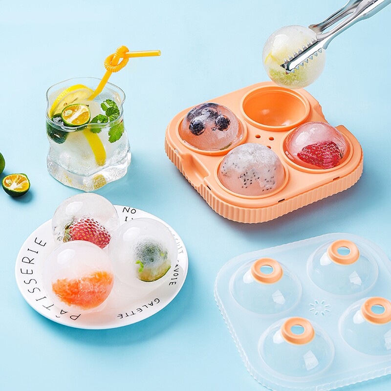 冰球模具大号球形威士忌冰块制作神器家用圆形食用冰块冷冻格磨具