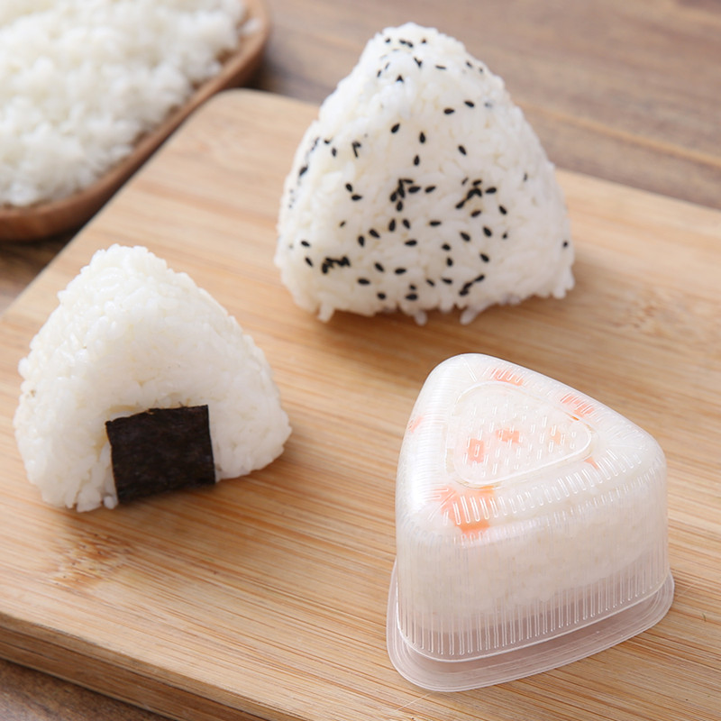 三角饭团模具大小号套装日本紫菜包饭做寿司器三角形便当工具模型