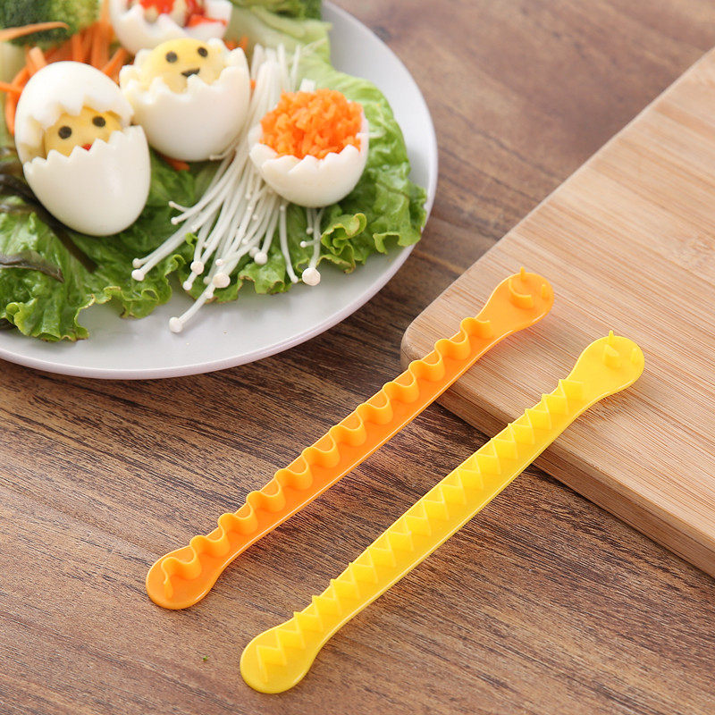 水煮蛋造型模具鸡蛋切花刻花棒早餐蛋卡通造型对半分滚蛋雕花神器