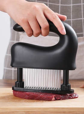 松肉器48针敲肉断筋扎孔入味针家用猪牛排器锤肉器不锈钢打肉工具