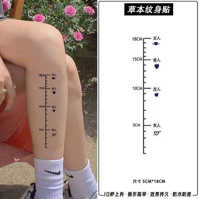 爱情刻度线草本果汁纹身