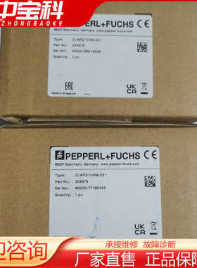 【议价】倍加福IC-KP2-1HRX-2V1，204979全新原装现