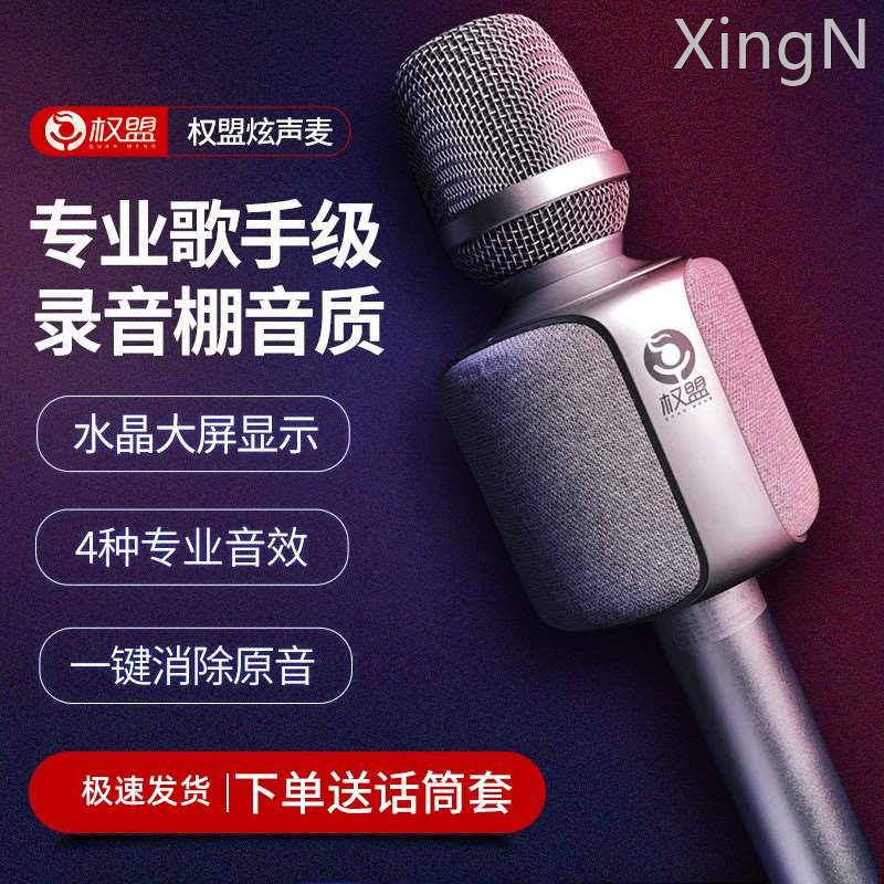 权盟 R2炫声话筒音响一体麦克风无线蓝牙家用全民电视k歌神器抖音