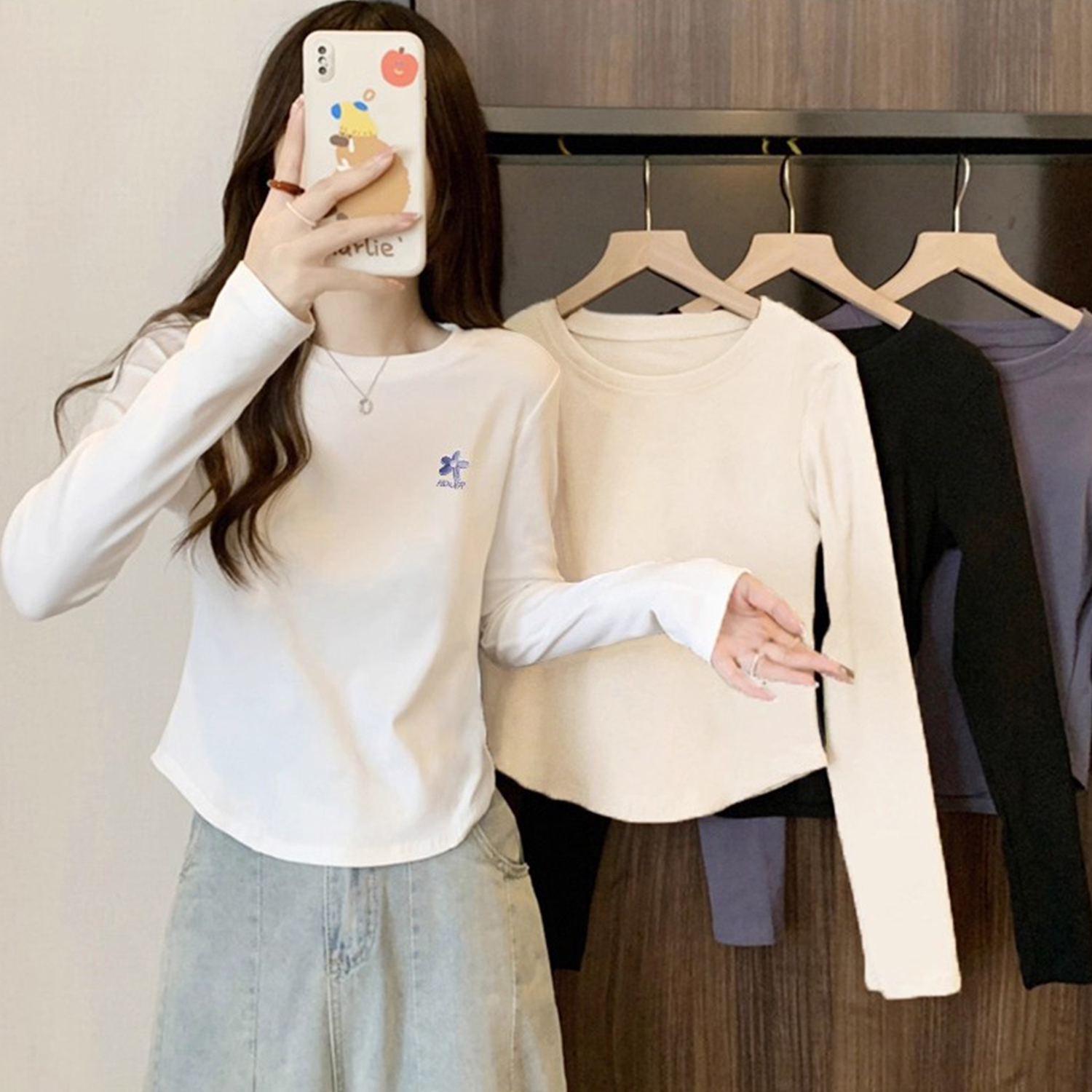 赠运费险儿童不规则短款打底衫