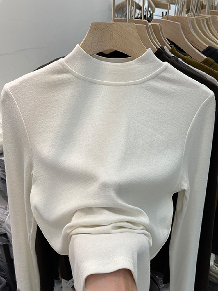 【赠运费险】打底衫内搭德绒白色