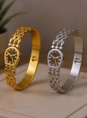 轻奢小表盘镂空手镯高级感