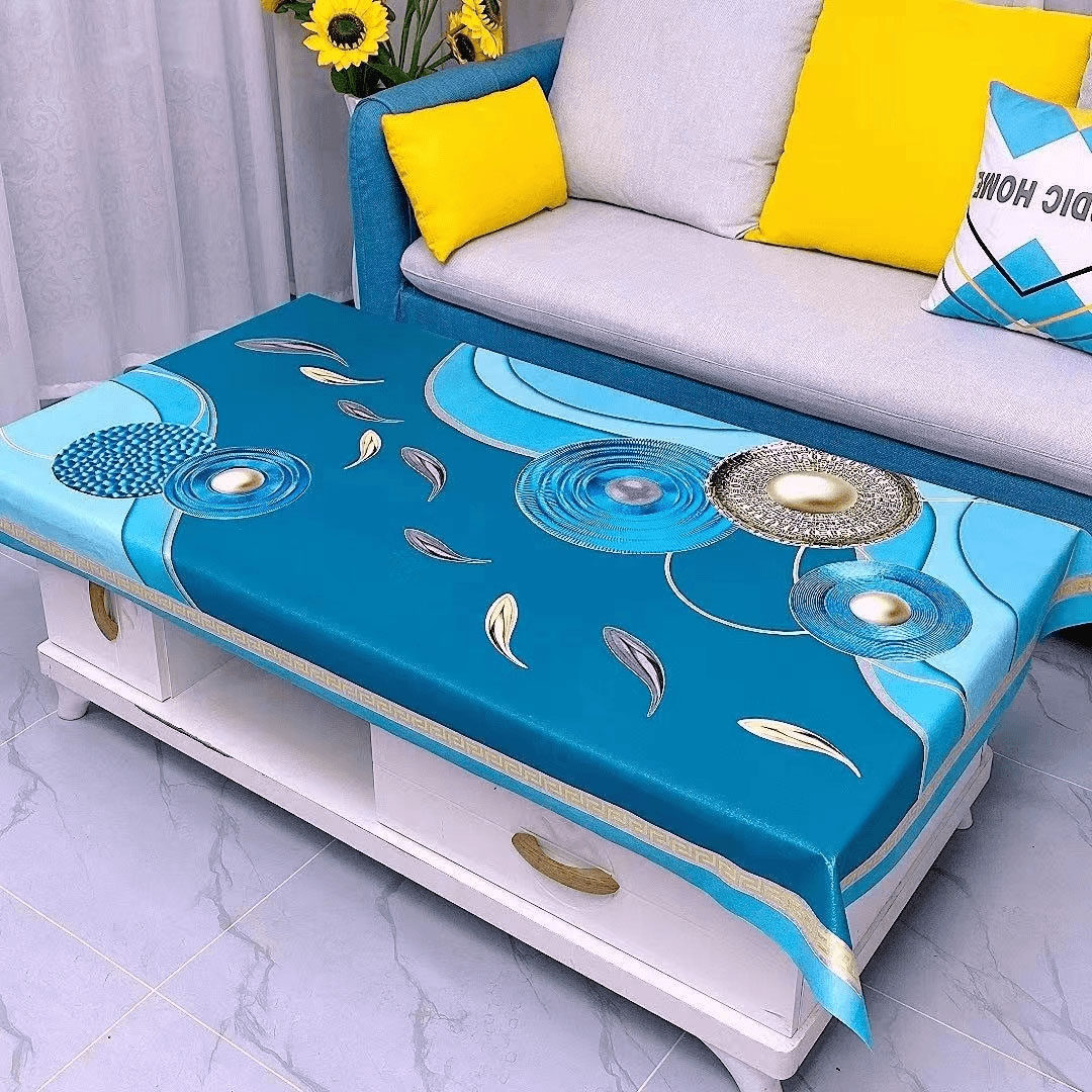 茶几桌布免洗防水防油防烫PVC家用茶几布台布防尘印花餐桌布盖布,居家布艺,桌布,淘宝优惠券,粉丝福利购,淘宝优惠卷