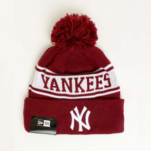 MLB美国NEW ERA纽亦华针织帽女NY扬基LA道奇保暖毛线帽子男女冬