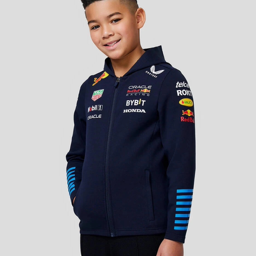 F1儿童青少年卫衣红牛梅奔迈凯伦法拉利车队外套维斯塔潘连帽衫